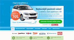 Desktop Screenshot of expresnipojisteni.cz